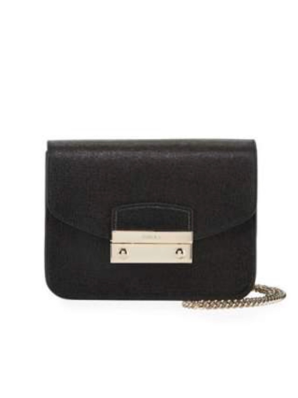 FURLA Julia Mini Saffiano Leather Crossbody black